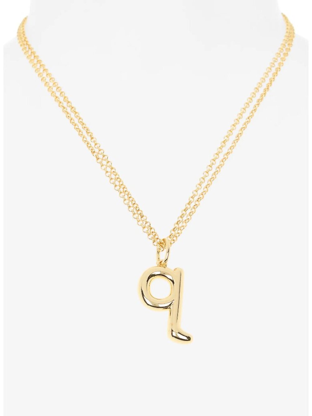 LEITH Lowercase Initial Bubble Pendant Necklace - Picture 2 of 3
